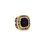 American College Garnet Diamond Ring