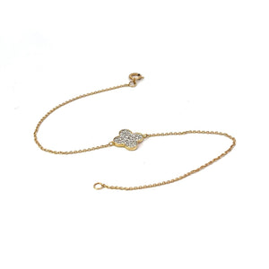 Single Clover Diamond Sweet Alhambra Bracelet