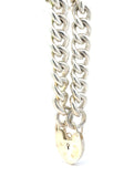 Sterling Silver Heavy Curb Link Bracelet
