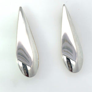 Tear Drop Earrings in Sterling Silver