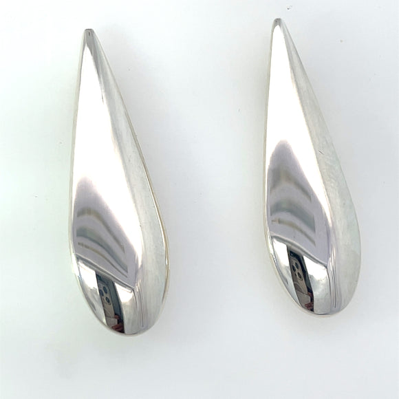 Tear Drop Earrings in Sterling Silver