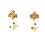 Bee Pearl Earrings