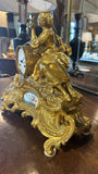 French Gilt Clock - Oriental Lady
