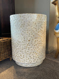 White Accent Stool