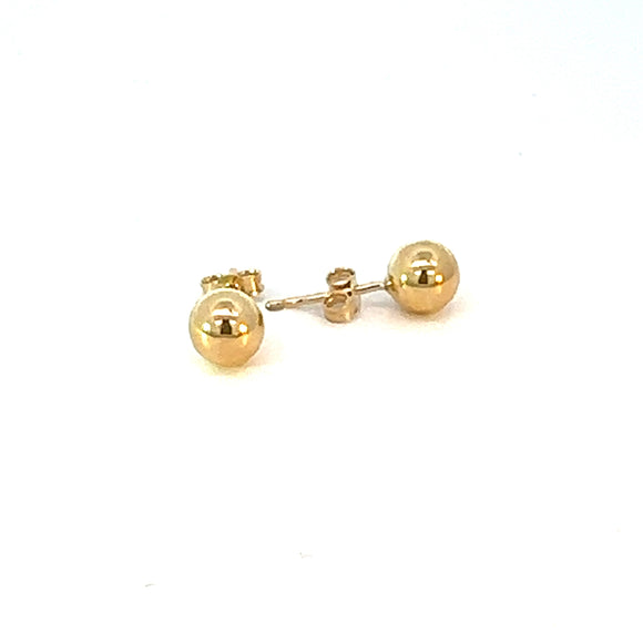 Ball Stud Earring Made In 9ct Yellow Gold