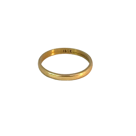Gold Band in 18ct Yellow
