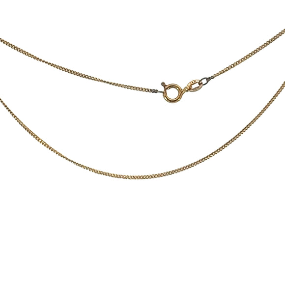 Fine Curb Link Chain Necklace