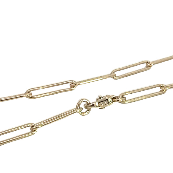 Paperclip Necklace in 9ct Yellow Gold - 20mm
