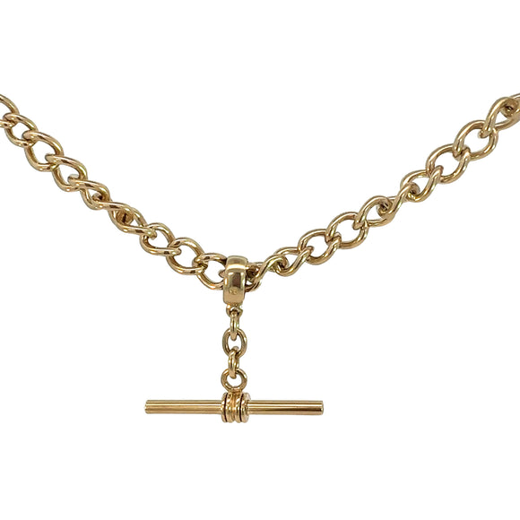 Graduated Curb Link Fob Chain Necklace