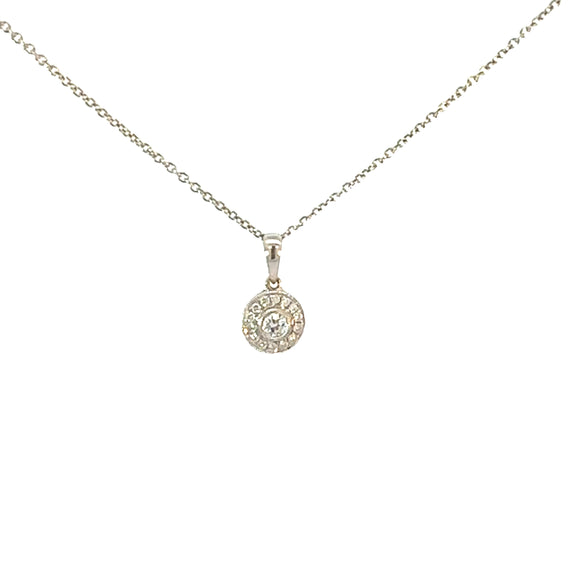 Diamond Cluster Pendant Necklace