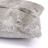 Arctic Rabbit Fur Square Cushion