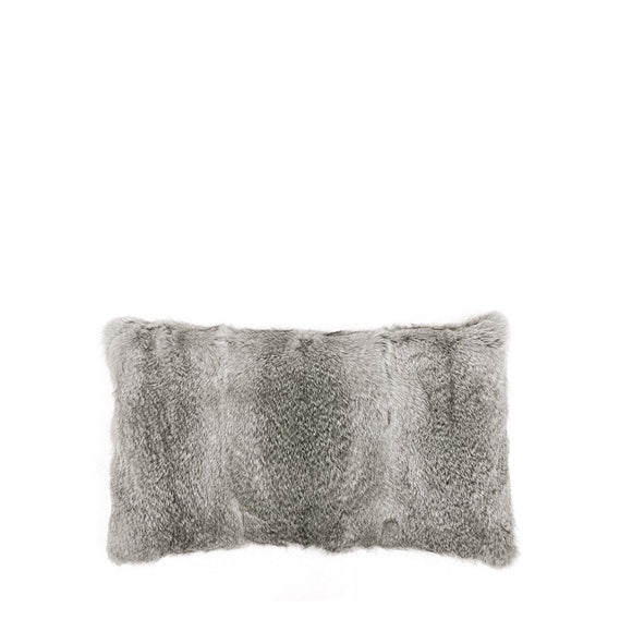Arctic Rabbit Fur Rectangular Cushion