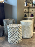 White Accent Stool