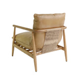 Tan Leather Designer Armchair
