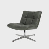 Dark Green Leather Hendrix Swivel Chair