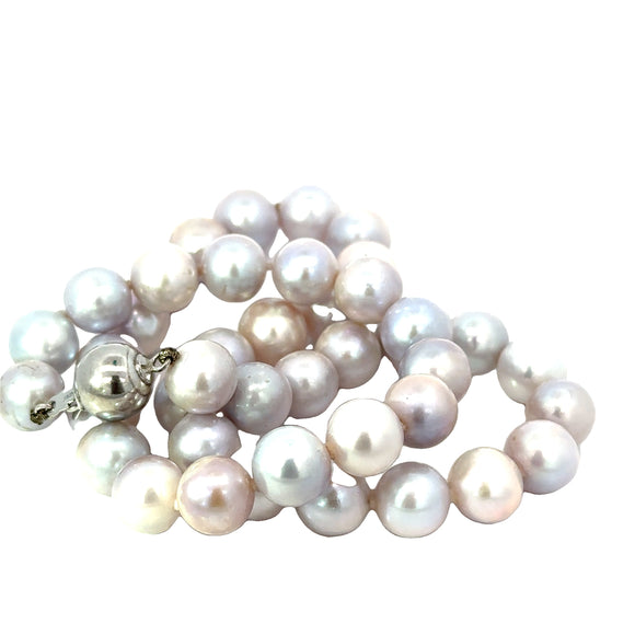 Freshwater Grey Pink Pearl Necklace