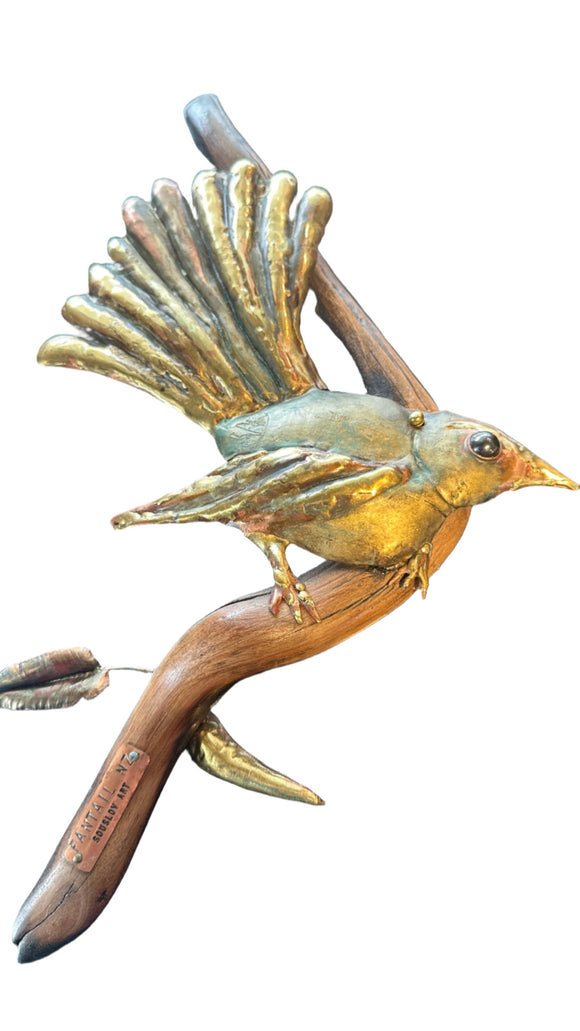 Fantail on a Branch Wall Art