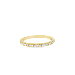 Diamond 1/2 Eternity Band in 18ct Yellow Gold