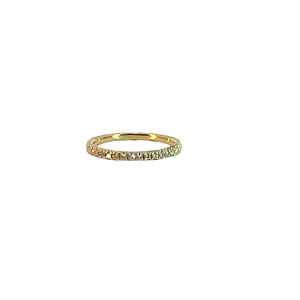 Diamond Half Eternity Band in 18ct Yellow Gold