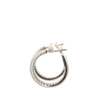 Diamond Hoop Earrings 0.86 Carats