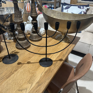 Black Iron Candelabra / 7 Candlesticks