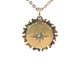 Antique Old Cut Diamond Pendant in 18ct Gold