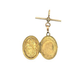 Vintage Locket with T Bar in 9ct Gold