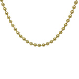 Gold Plated Round Ball Chain Necklace