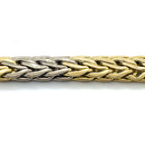 Two Toned Gold Byzantine Link Bracelet in 18ct