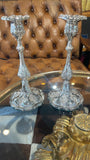 Antique  Silver Candlesticks