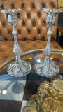 Antique  Silver Candlesticks