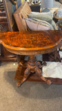 Victorian Walnut Folding Top Card Table