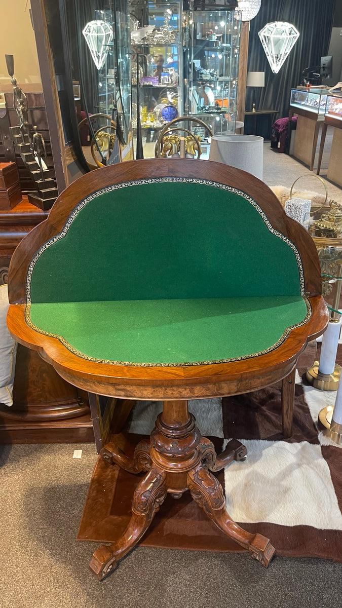 Victorian Walnut Folding Top Card Table – Jems of Remuera