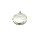 Sterling Silver Oval Plain Locket 28mm