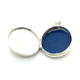 Sterling Silver Oval Plain Locket 28mm