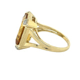 Citrine Diamond Dress Ring