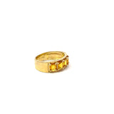 Yellow Sapphire Bridge Ring