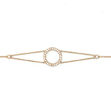 Circle Diamond Bracelet in Rose Gold 18ct