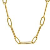 Paperclip link Necklace in 18ct Gold