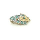 Diamond Emerald Panther Pendant