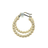 Ball Hoops Earrings in 9ct Yellow Gold