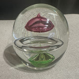Pink Green Floating Paperweight