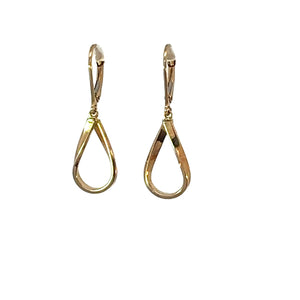 Drop Pear Earrings in 9ct Yellow Gold