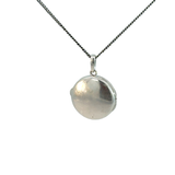 Floral Locket Necklace in Sterling Silver