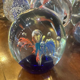 Glass Paperweight - Flower Burst