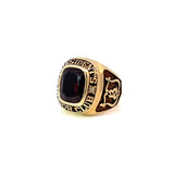 American College Garnet Diamond Ring