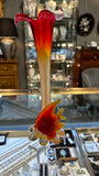 Glass Art Vase with Fish