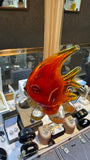 Glass Art Vase with Fish