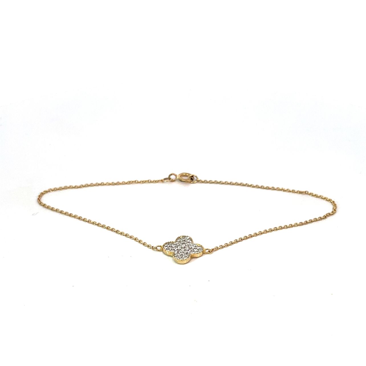 Single Clover Diamond Sweet Alhambra Bracelet