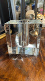 Crystal Cube Vase - Small